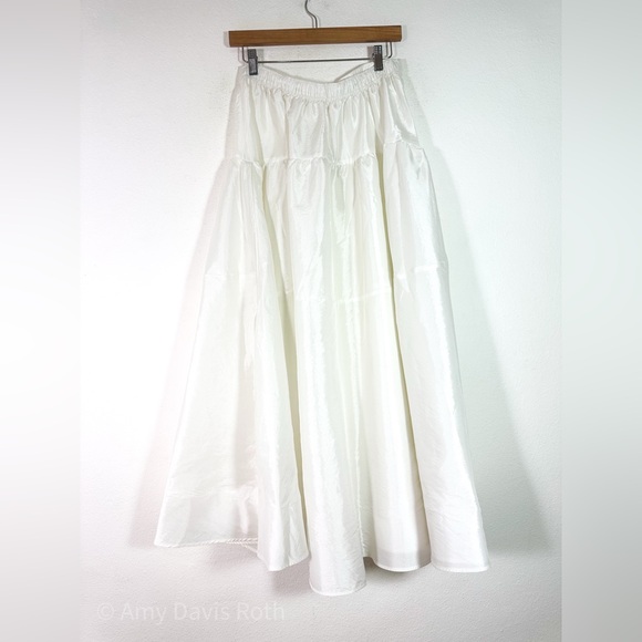 Free People Emory Drop Waist Midi in Eggnog size Medium NWT - Picture 2 of 13